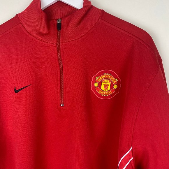 Nike Manchester United Therma-Fit 1/4 Zip Pullover Jacket - Picture 3 of 11